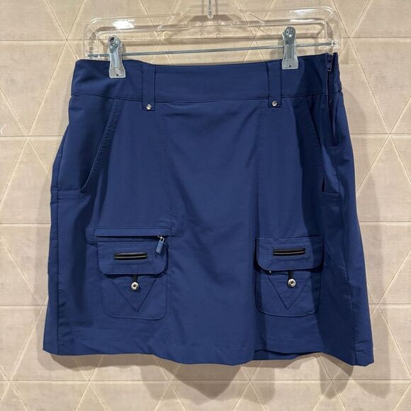 Jamie Sadock Airwear Lightweight Skort Moonlit Navy 4 - Picture 2 of 7
